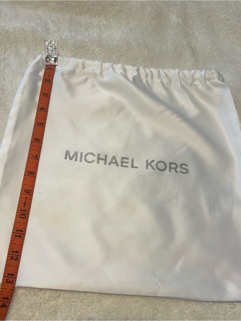 Michael Kors White Drawstring Dust Bag - Picture 2 of 3